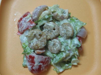 grilled prawns salad
